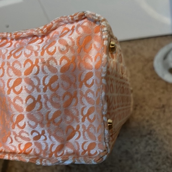 Loewe Orange Leather & Canvas Tote bag - Picture 5 of 8